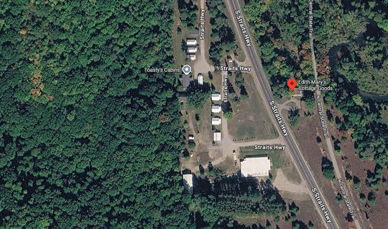 Hillside Cabins - Aerial Map